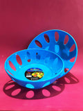 2-Piece Italian Fruit Basket – Stylish Blue Fruit & Storage Baskets